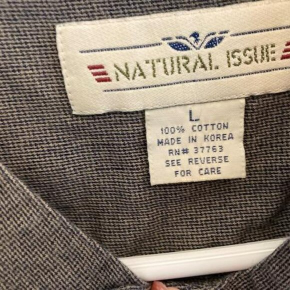 Natural Issue Men’s Long Sleeve Button Down Shirt - L - Picture 2 of 3